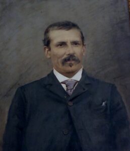 Francisco Vidal Gómez, o construtor do Colégio Anchieta 8 A pintura de Francisco Vidal Gómez fica no corredor do colégio. Acervo colégio Anchieta.