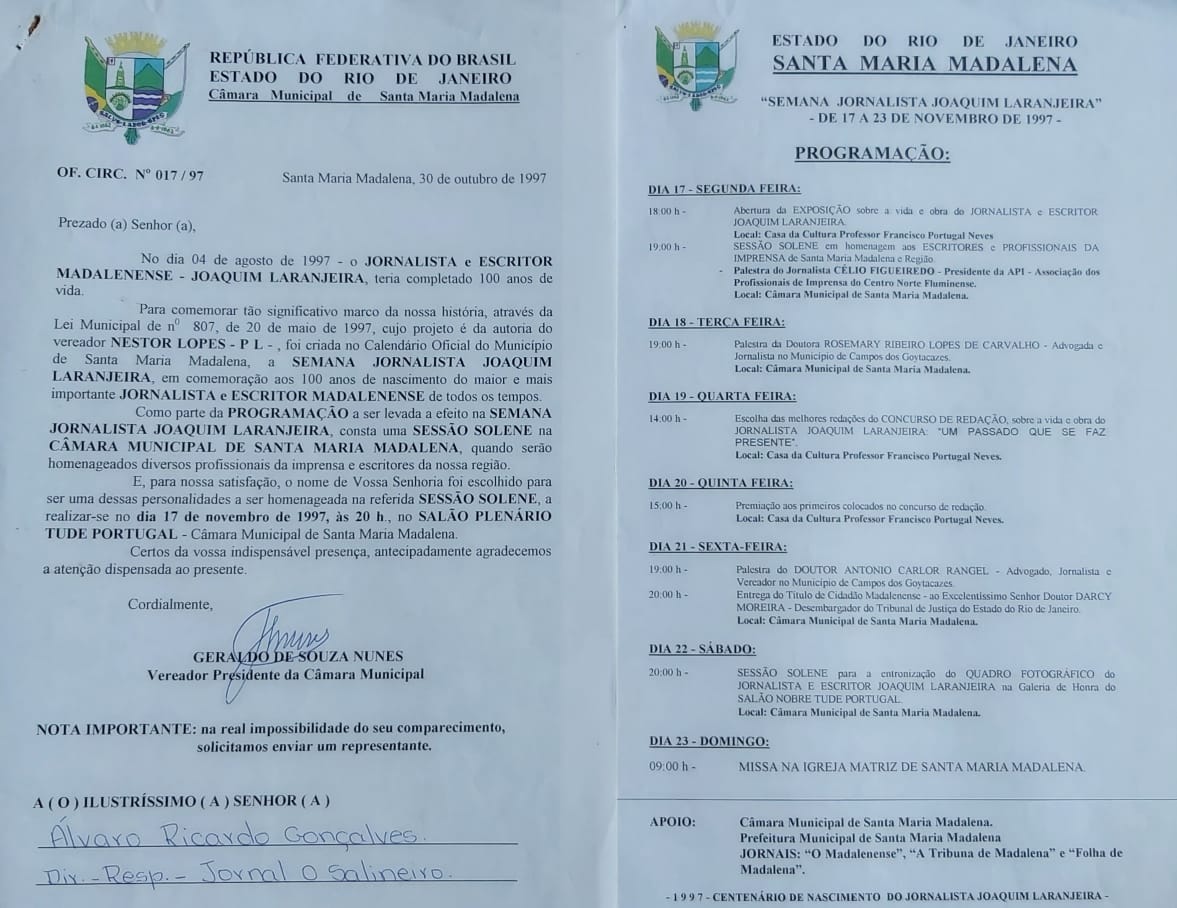 O menino que revolucionou a imprensa e a literatura madalenense