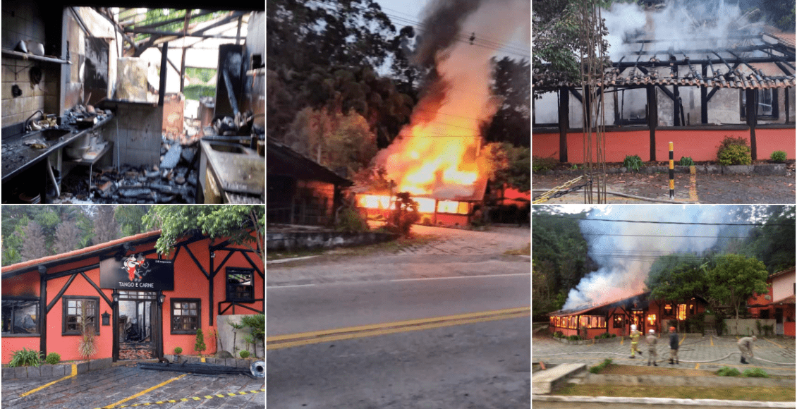 Friburgo: Incêndio destrói churrascaria em Mury