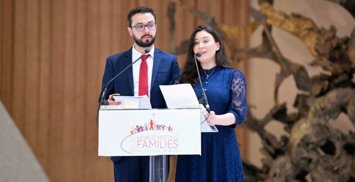 Cantagalense e sua esposa falam no Encontro Mundial das Famílias, em Roma