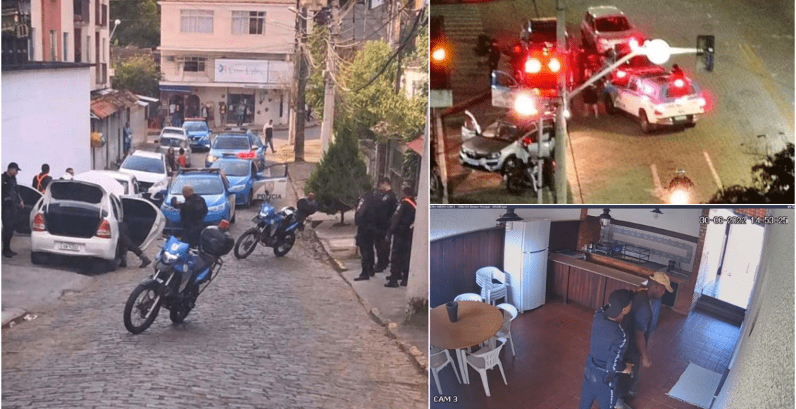 Assaltantes trocam tiros com a polícia na área central de Nova Friburgo