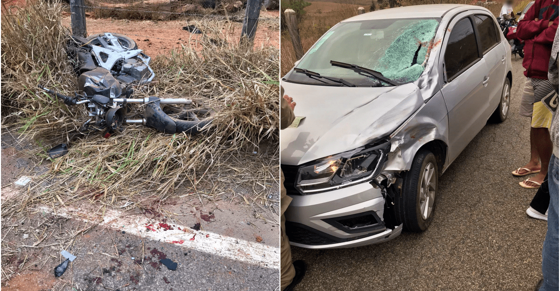 Motociclista fica gavemente ferido após acidente entre Laranjais e Boa Sorte