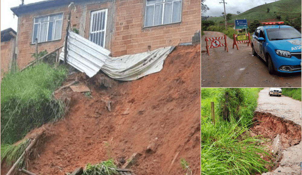 Chuva deixa famílias desalojadas e interdita estrada em Cordeiro