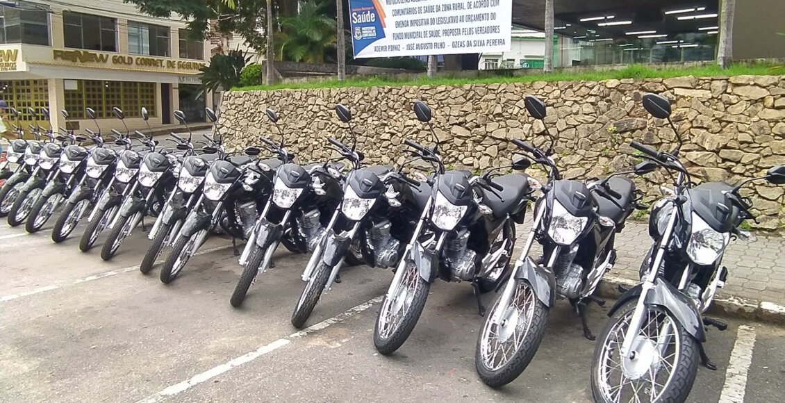 Motos vão facilitar trabalho dos agentes comunitários de saúde em Cantagalo