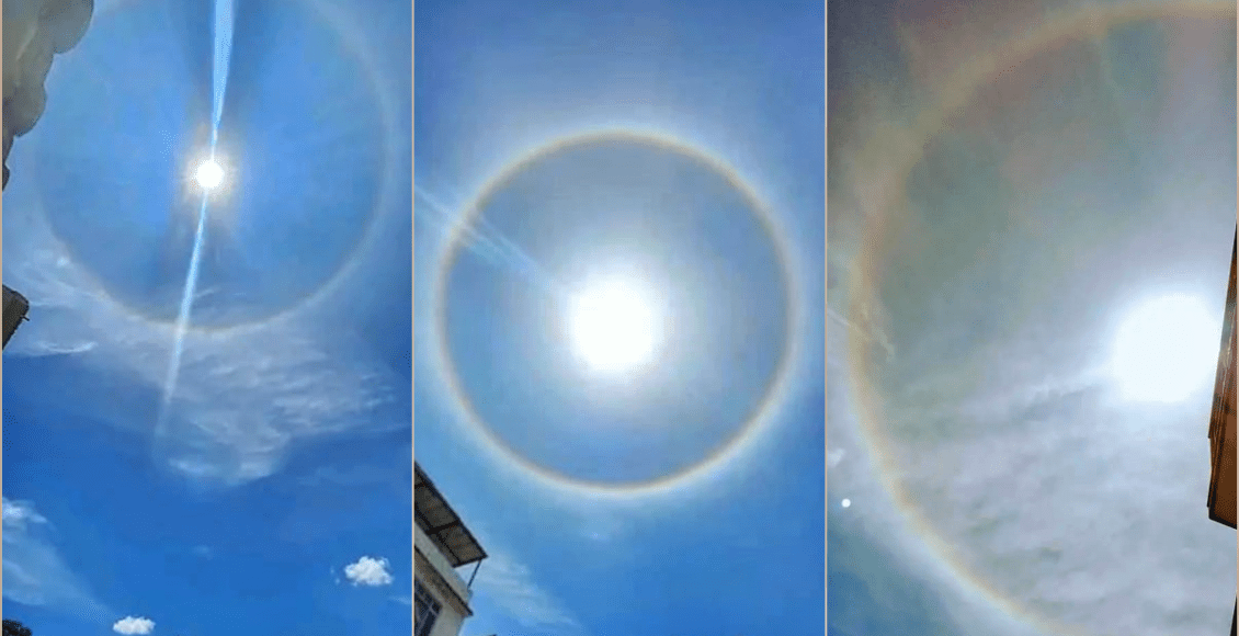 Halo solar chama atenção de moradores de São Fidélis, Cambuci e Itaocara
