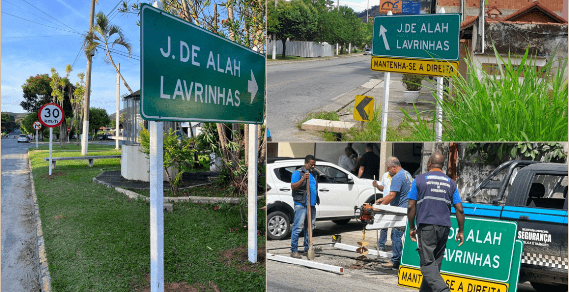 Placas são instaladas em local com alto índice de acidente em Cordeiro