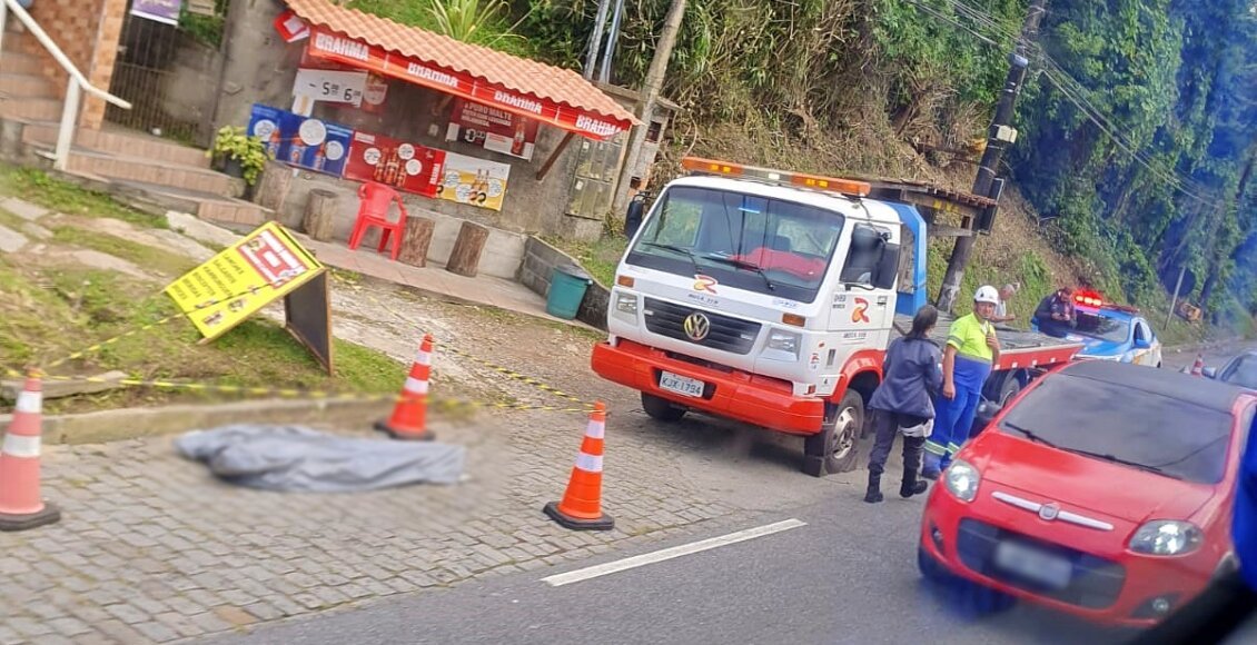 Idosa morre atropelada por ônibus em Nova Friburgo