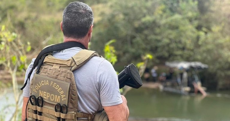 Polícia Federal combate a extração ilegal de ouro em Trajano de Moraes