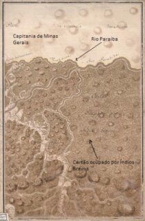 Cantagalo: Celso Frauches e Júlio Carvalho lançam livro 'Viajando no Tempo' 2 Foto 3 - Mapa dos Certão ocupado por índios bravos, de 1765.