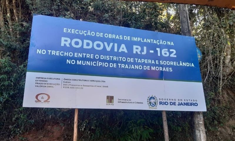 Trecho de Tapera a Sodrelândia será asfaltado em Trajano de Moraes