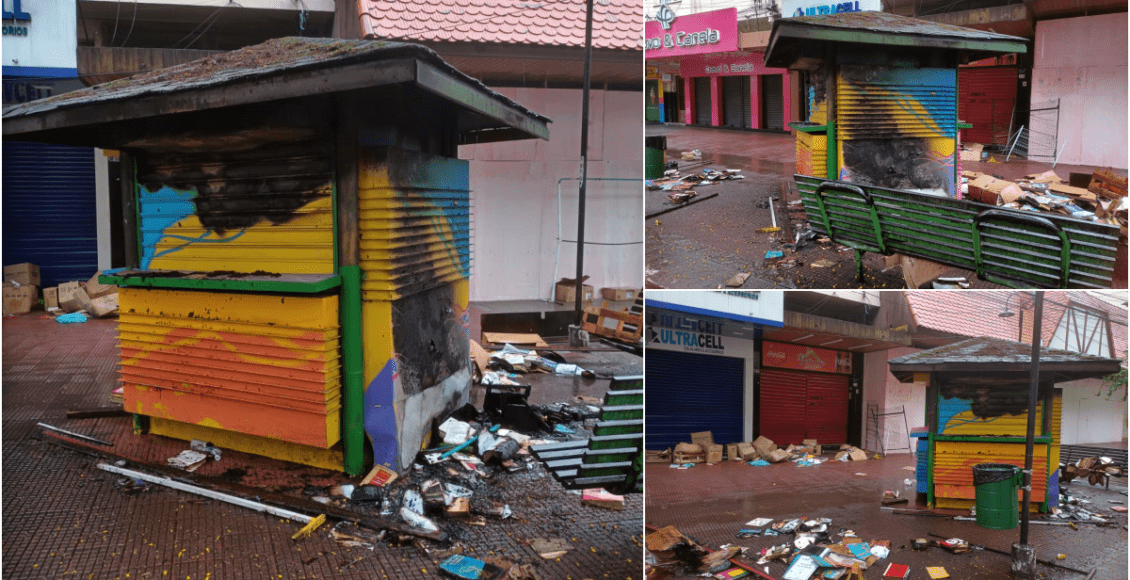 Incêndio em banca de livros no centro de Friburgo pode ter sido criminoso