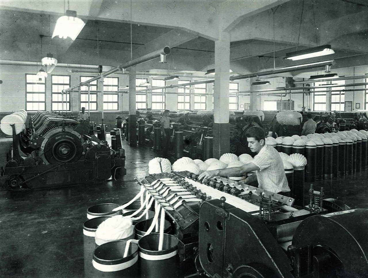 Em 1924 Richard Ihns deu início a importante produção de fios de algodão. Acervo família Arp.