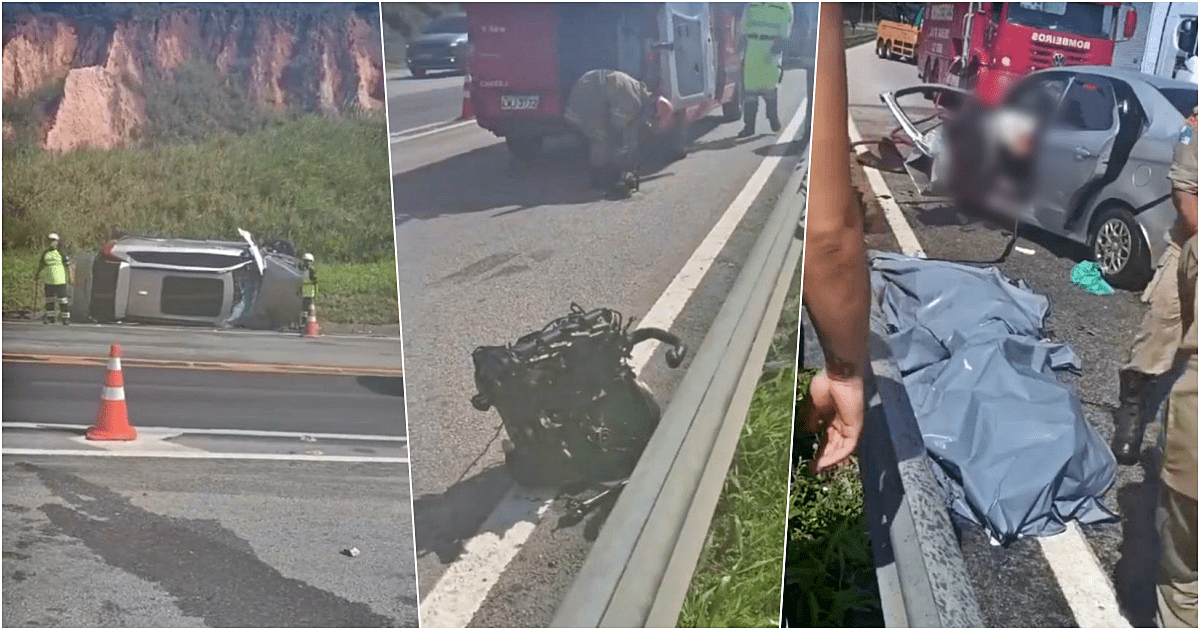 Grave acidente deixa três mortos e sete feridos na BR-101, em Macaé