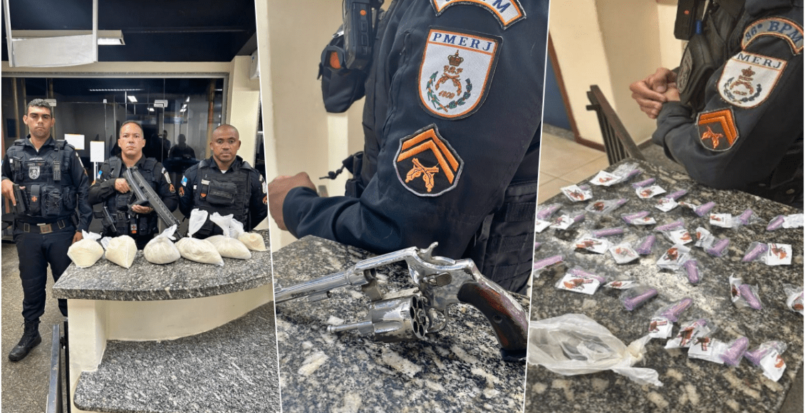 Polícia apreende arma e cerca de 5 kg de cocaína em Santo Antônio de Pádua