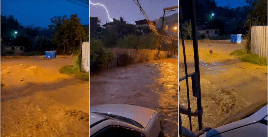 Chuva de verão causa enxurradas e transtornos em Cantagalo e Cordeiro