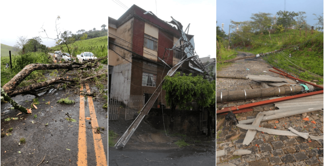 Vídeo: Chuva forte com rajadas de vento causa transtornos em Itaperuna