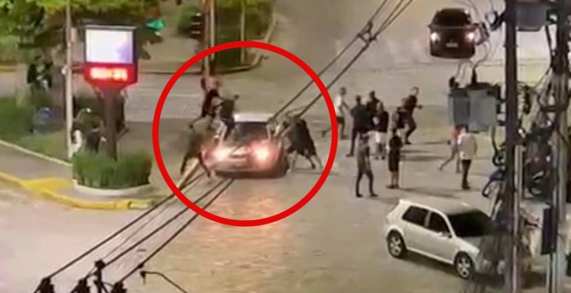 Friburgo: vídeos mostram cenas de selvageria na Avenida Alberto Braune