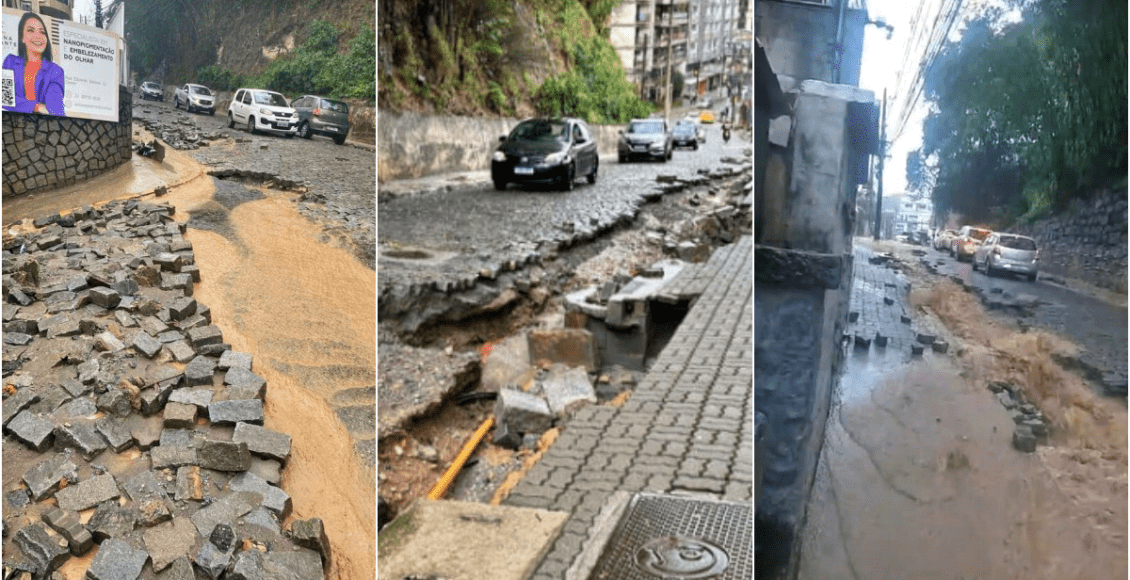 Vídeo: Temporal de verão causa transtornos em Nova Friburgo