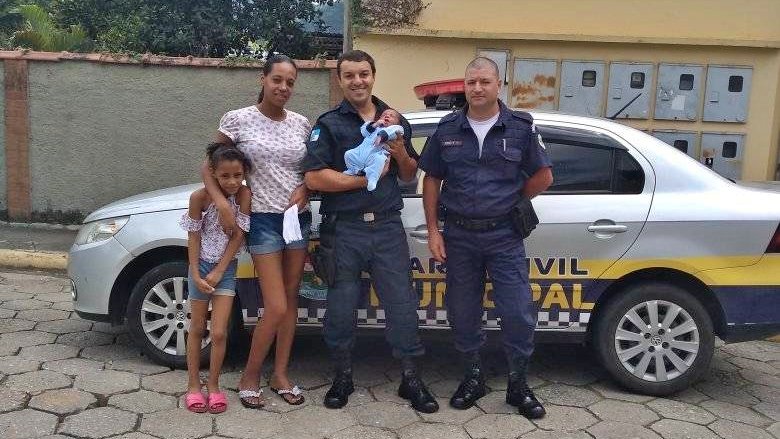 Guardas municipais salvam vida de recém-nascido em Bom Jardim