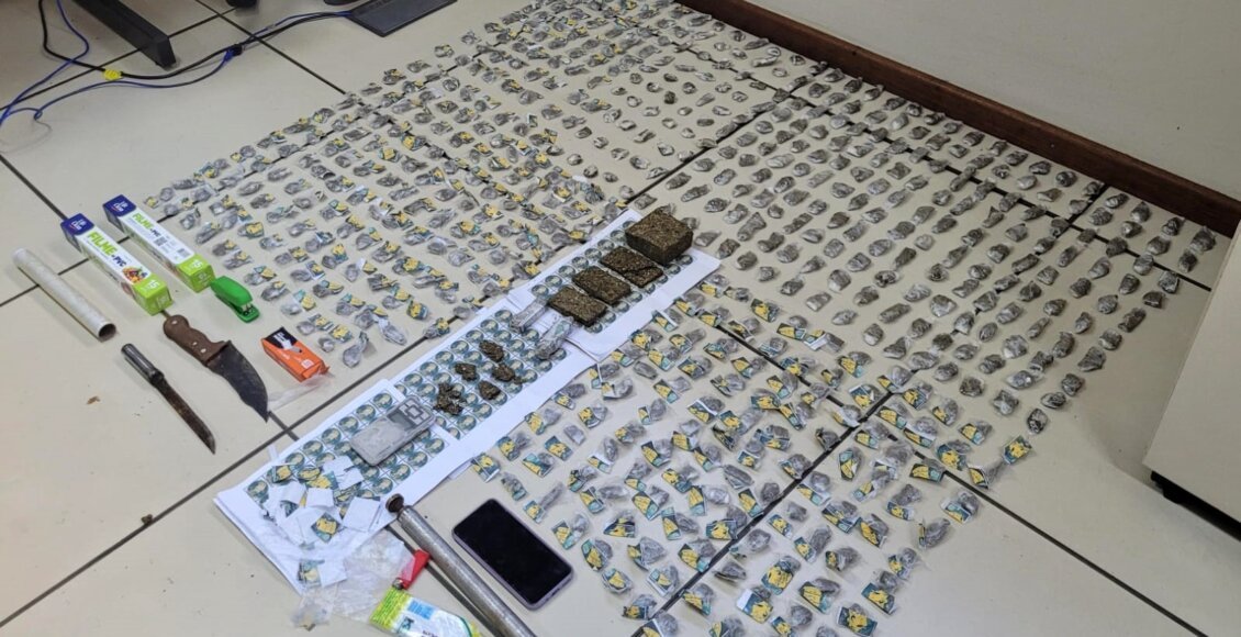 Adolescentes são detidos com farta quantidade de maconha em Cantagalo