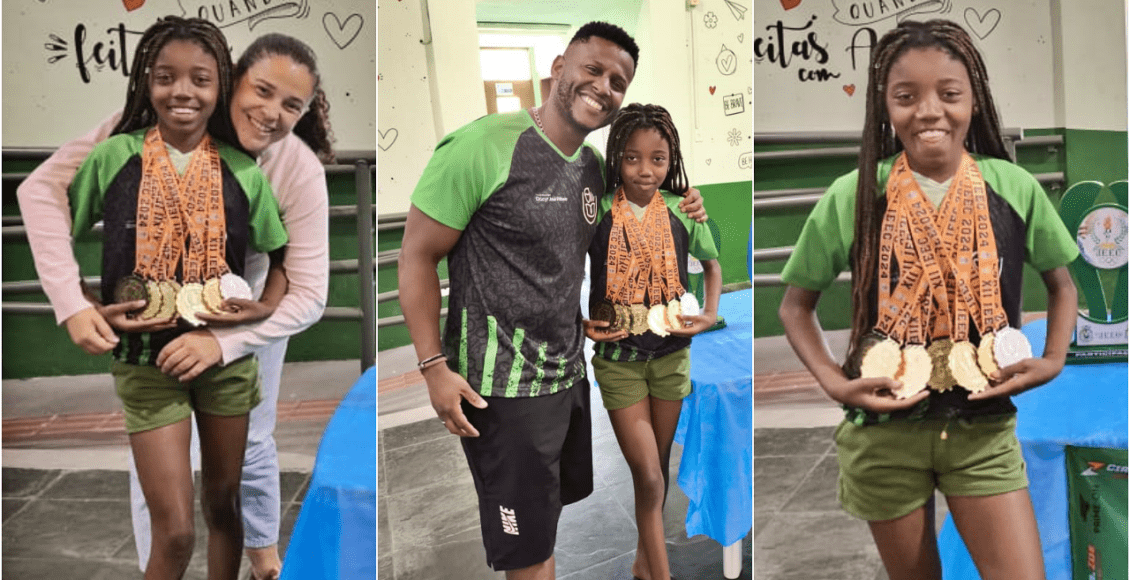 Aluna conquista 7 medalhas nos jogos estudantis de Cantagalo