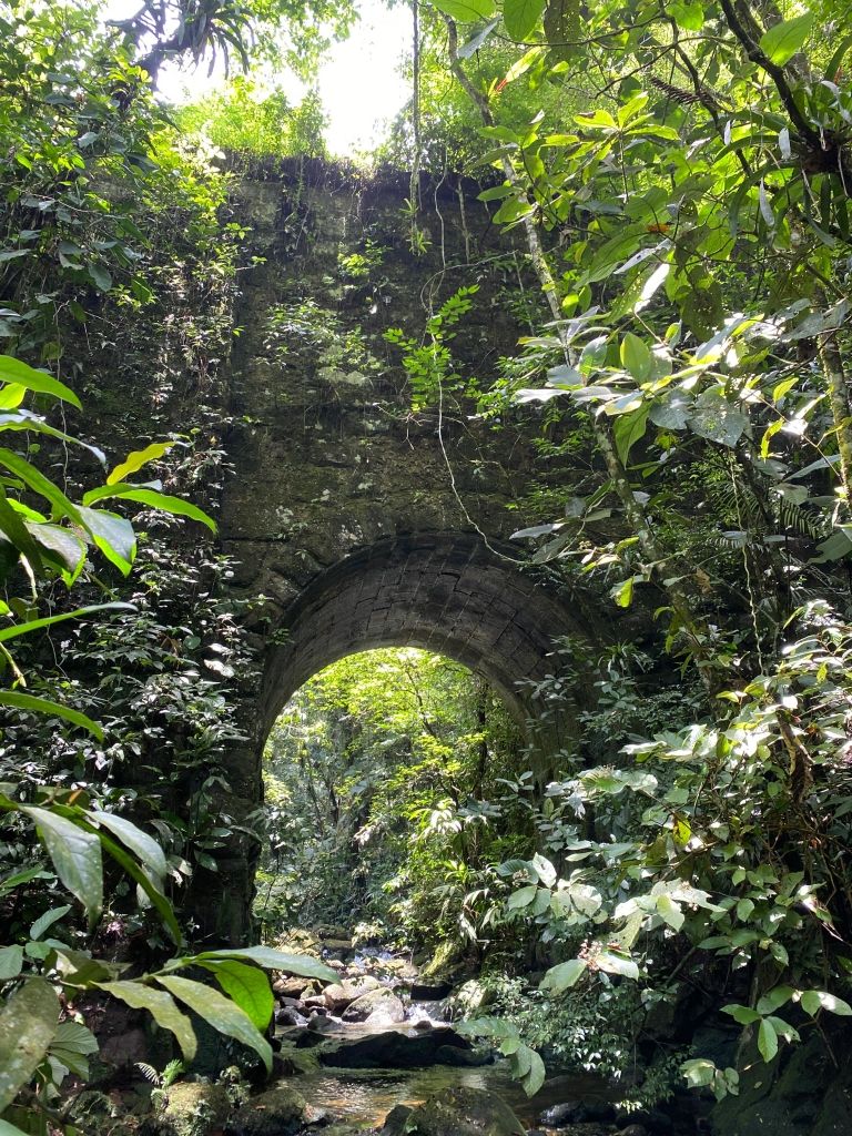 Memória do leito ferroviário: Cachoeiras de Macacu a Nova Friburgo 13 Ponte em arco maior proxima a Parada Pindorama ou D.Amelia. Acervo Gabriel Paulino