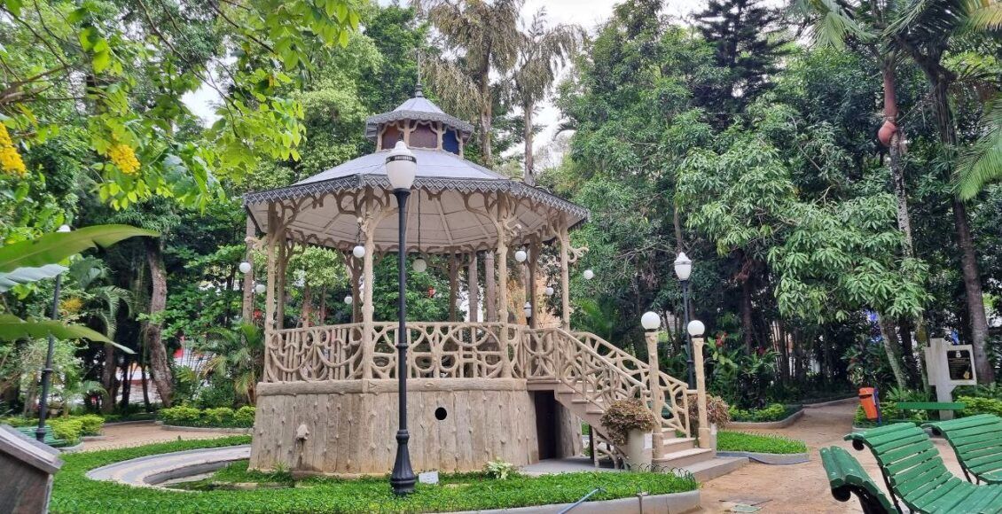 coreto do jardim de cantagalo praça joão XXIII