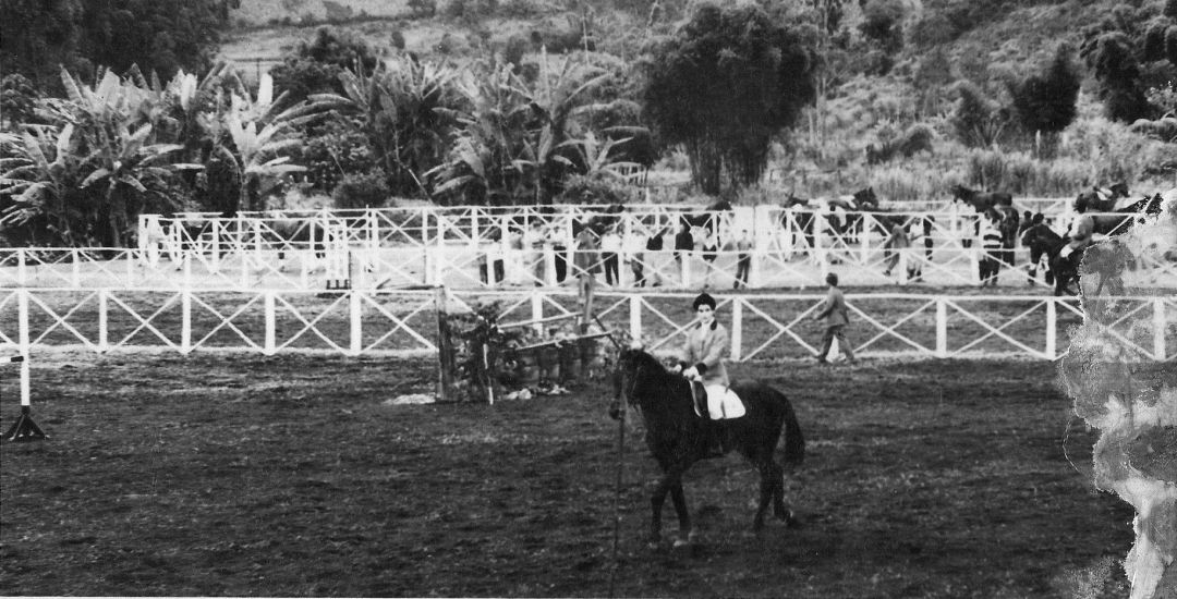 Nova Suíça Country Club: o Jockey de Nova Friburgo 2 Esportista na hipica do Nova Suica Country Club. Acervo pessoal