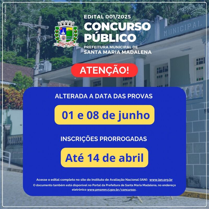 Justiça concede liminar e suspende concurso público em Santa Maria Madalena 1 concurso madalena