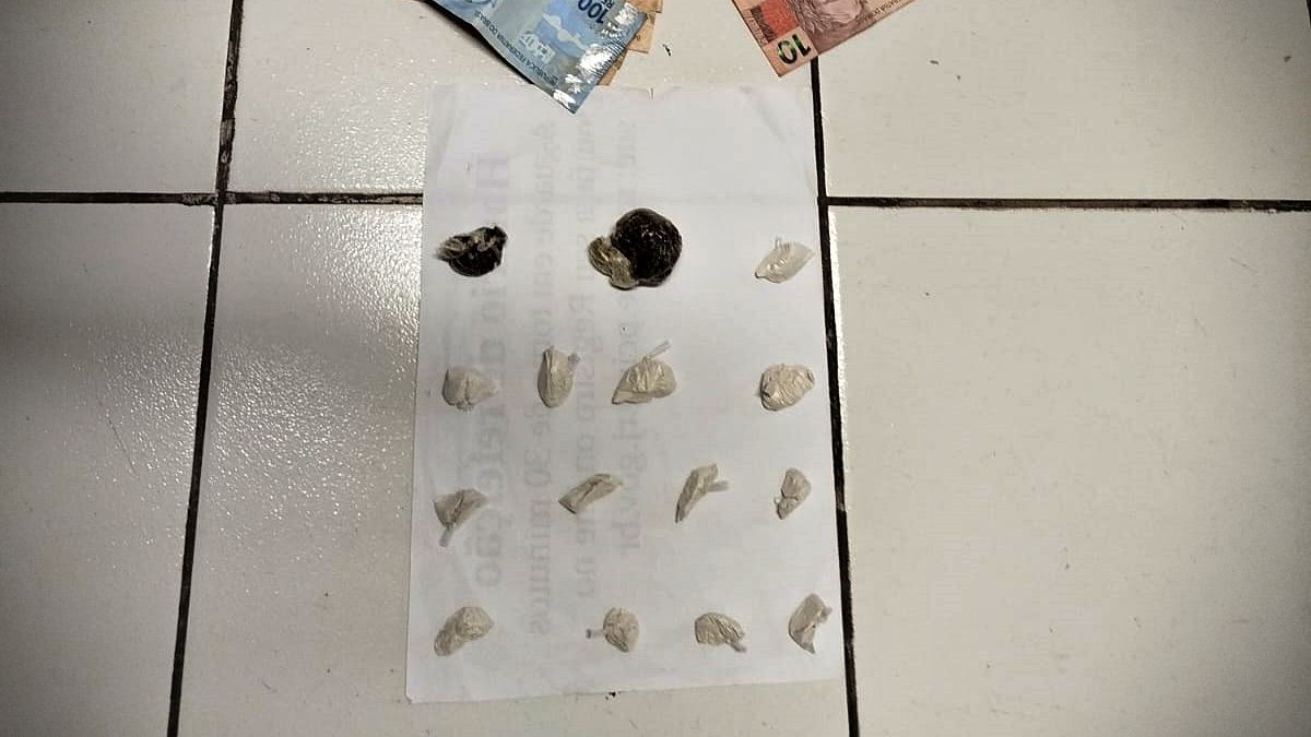 Foragido da Justiça é preso com drogas e dinheiro em Cantagalo 1 drogas cantagalo