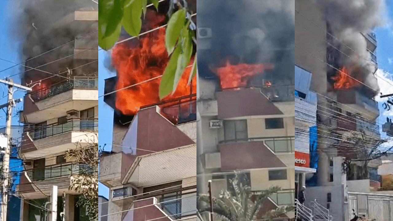 fogo em apartamento
