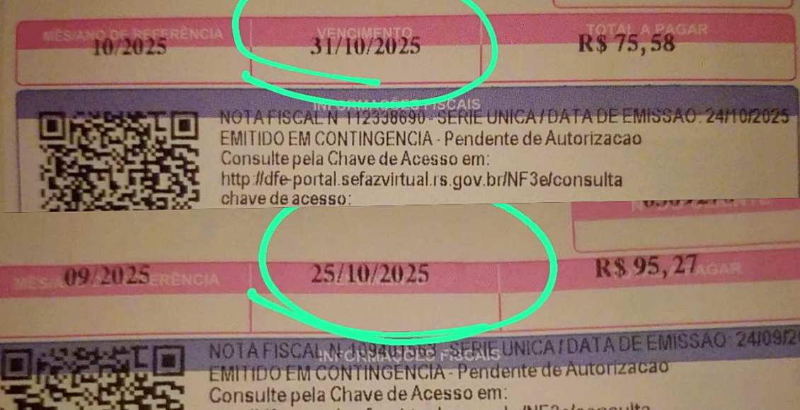 Clientes da Enel em Cordeiro recebem duas contas em outubro
