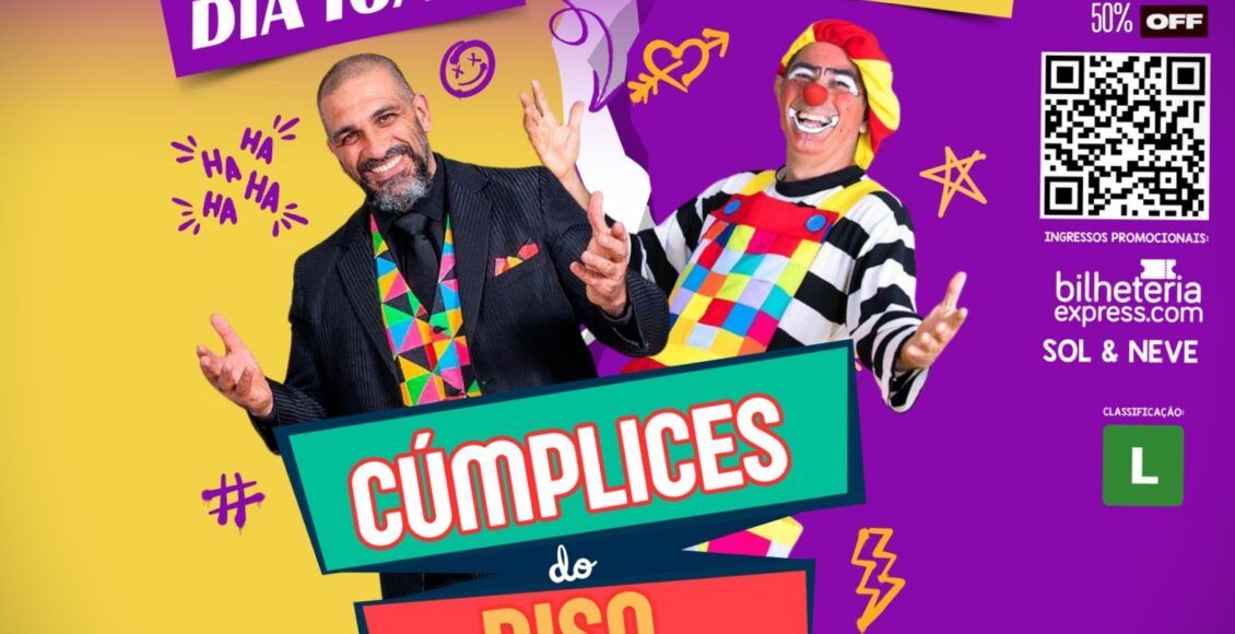 Espetáculo “Cúmplices do Riso” chega a Cantagalo em novembro
