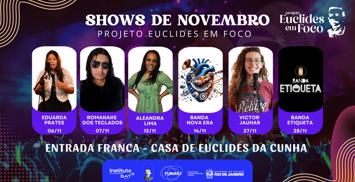 Projeto Euclides em Foco traz shows que agitam Cantagalo neste novembro