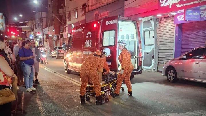 Mulher é atropelada por moto na Avenida Presidente Vargas, em Cordeiro