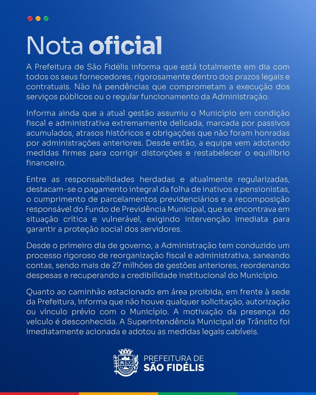 Crise em São Fidélis: empresário usa carreta para bloquear a Prefeitura em protesto 1 597339758 1439730548160291 1471362283530956843 n