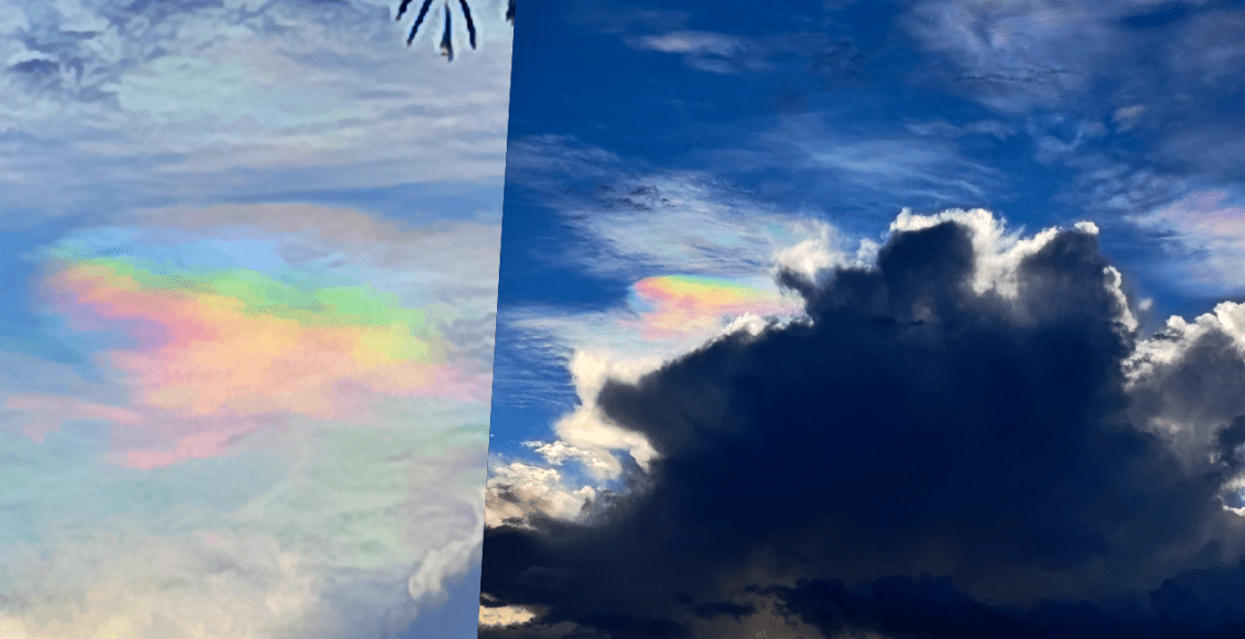 nuvem iridescente